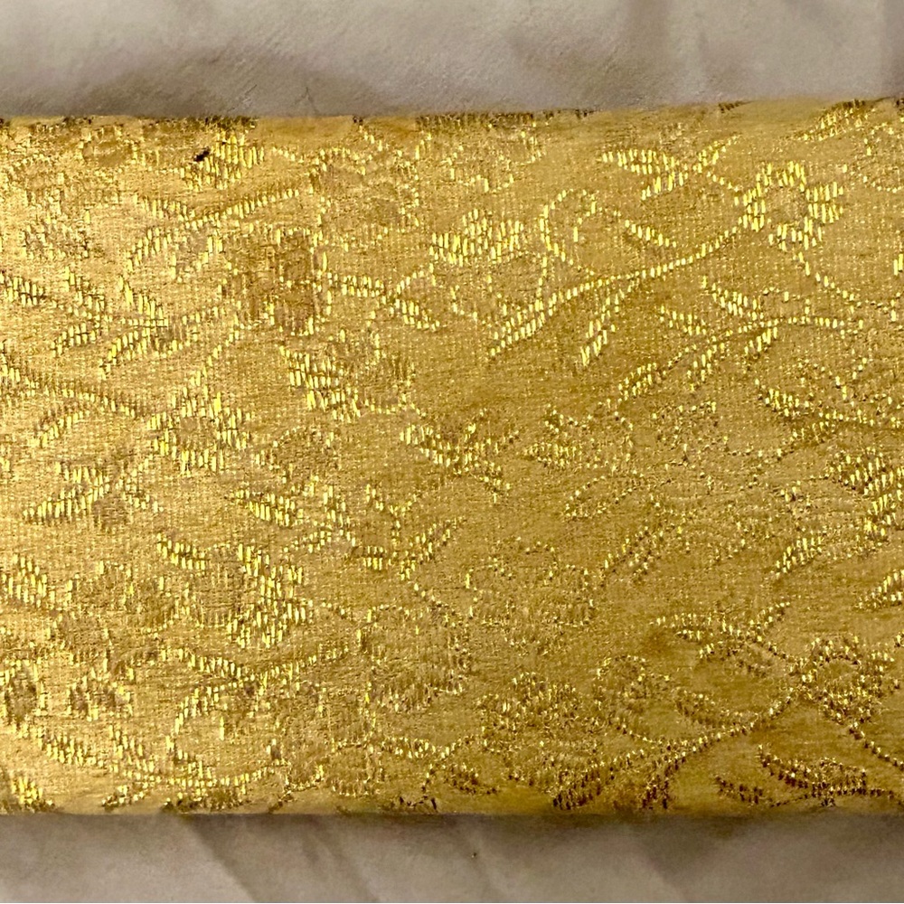 Vintage Elegant Gold Brocade Clutch